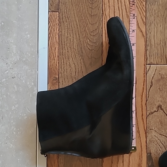 Aquatalia Suede and Leather Wedges - Picture 12 of 14